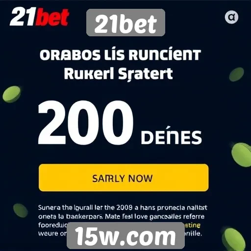 Ofertas promocionais disponíveis no 21bet